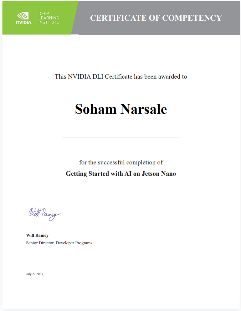 Sample Certificate